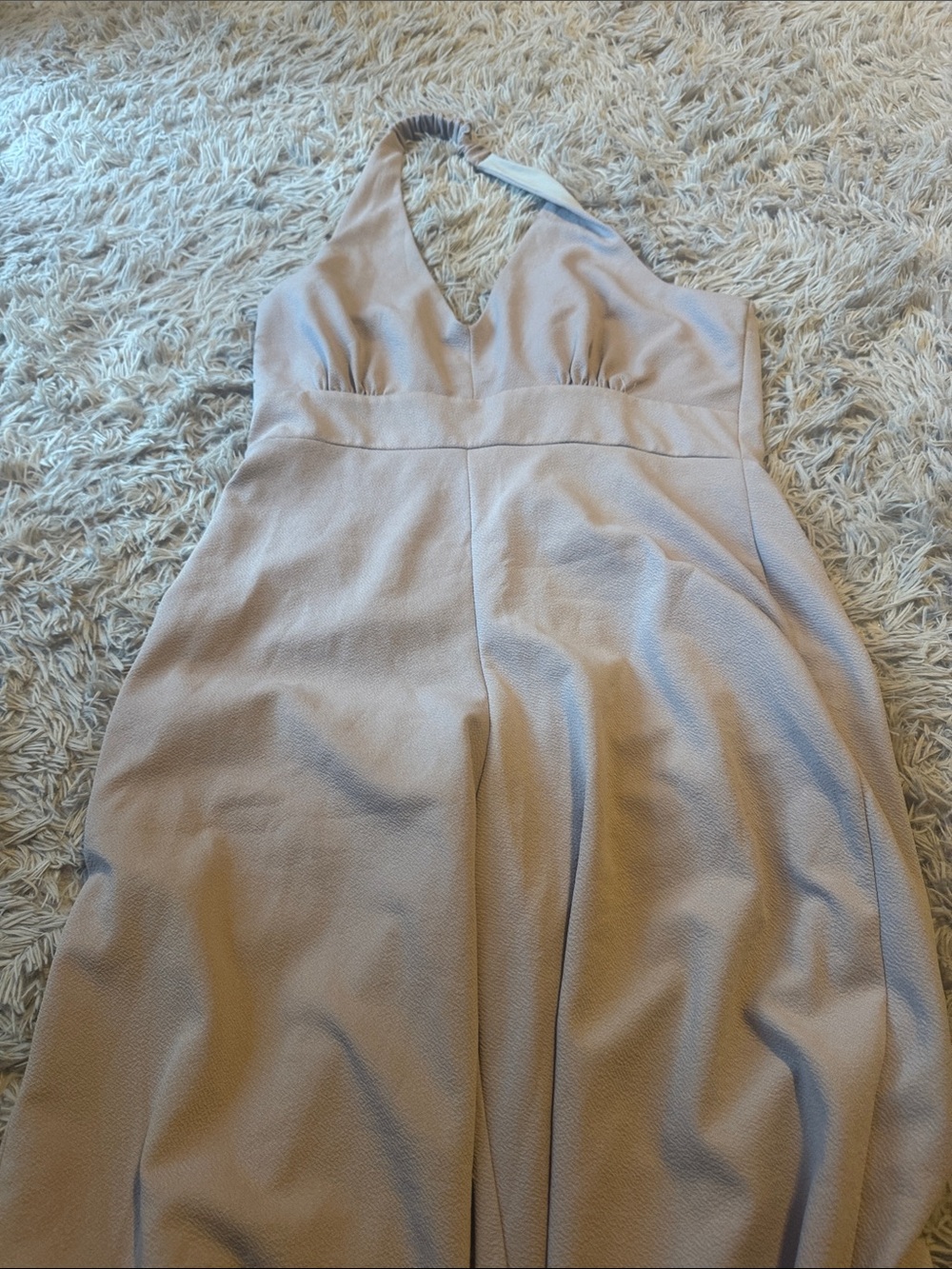 Women’s Halter Midi Dress in Blush Pink